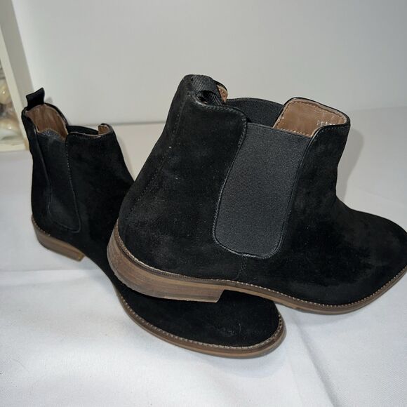 Modern Fiction Irony Suede Chelsea Boots Black Sz 11 Men’s - Picture 4 of 15